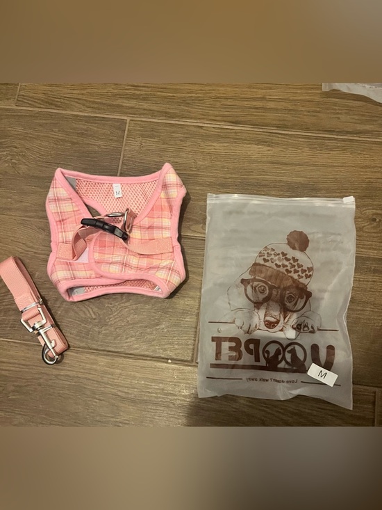 voopet Other - Voopet Pink Plaid Dog Harness Vest with Matching Leash